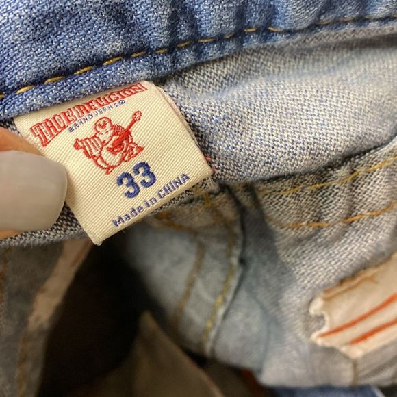 True Religion Straight Denim Jeans 33 - Picture 8 of 9